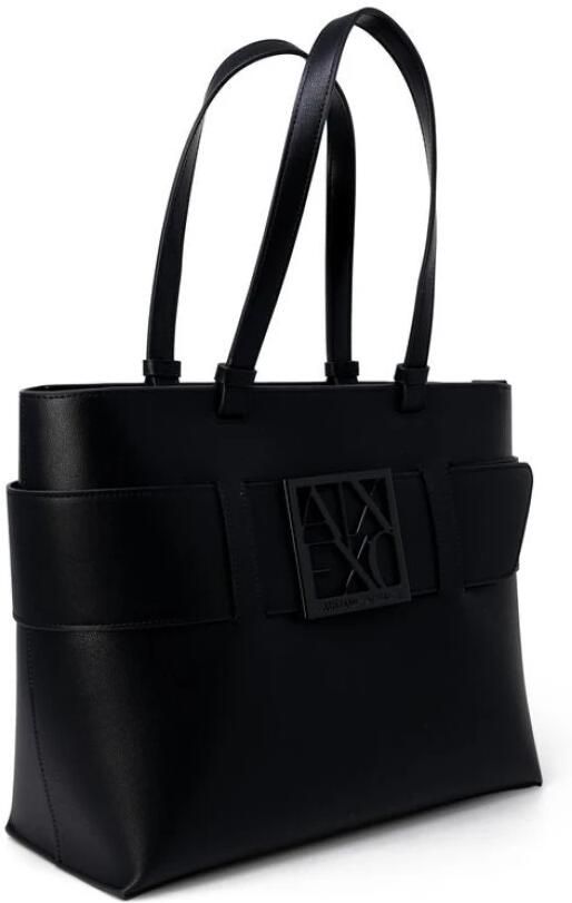 Armani Exchange Medium Shopper Bag met Ton-sur-Ton Monogram Black Dames - Foto 3
