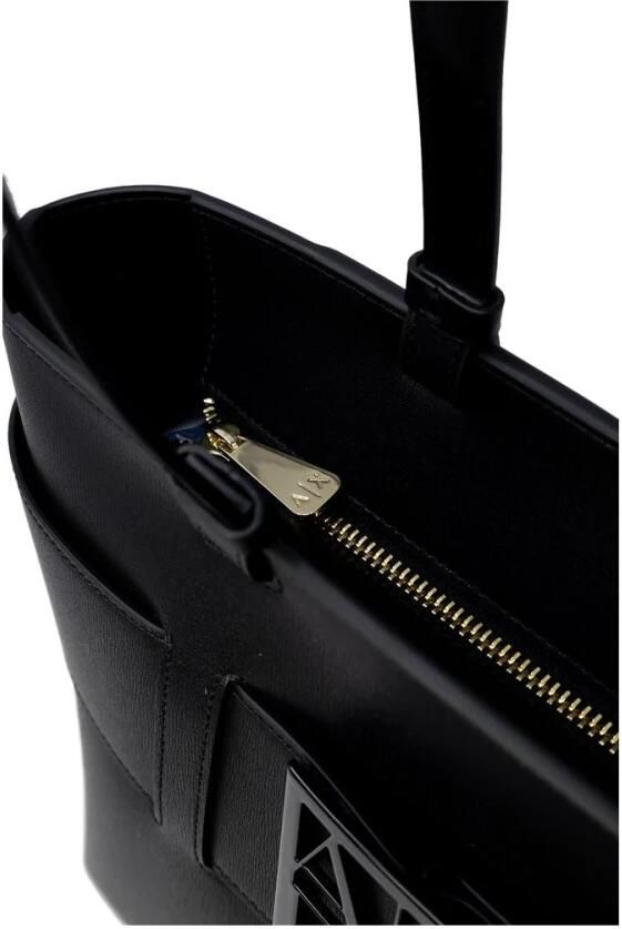 Armani Exchange Medium Shopper Bag met Ton-sur-Ton Monogram Black Dames - Foto 2