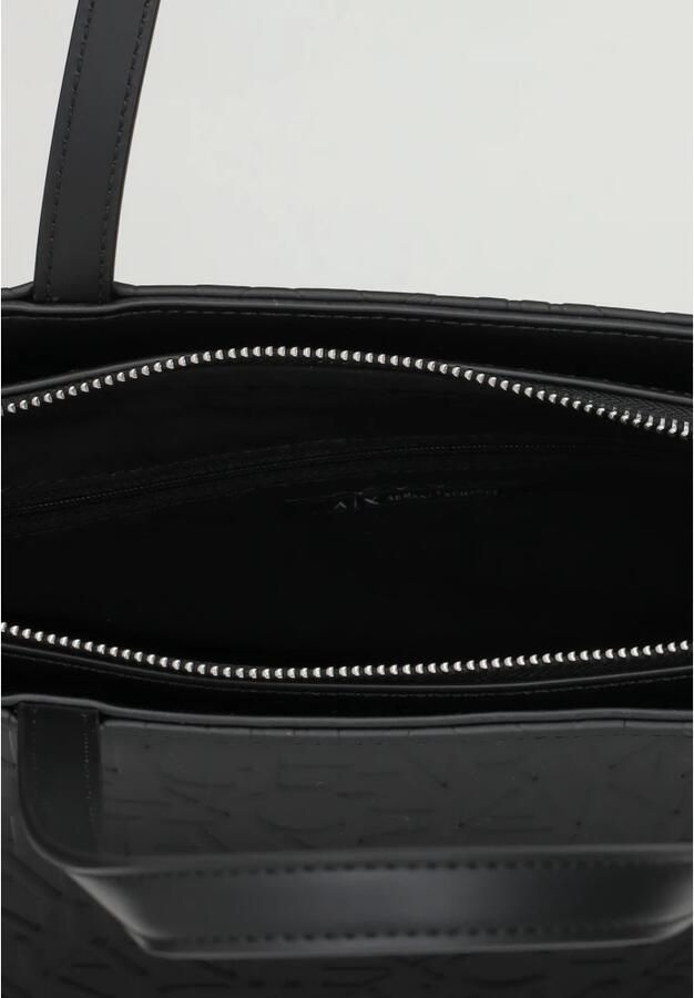 Armani Exchange Stijlvolle Polyester Handtas met Polyurethaan Buitenkant Black Dames - Foto 5
