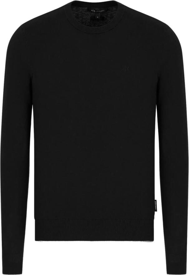 Armani Exchange Heren Trui met Lange Mouwen en Ronde Hals in Zwart Black Heren - Foto 3