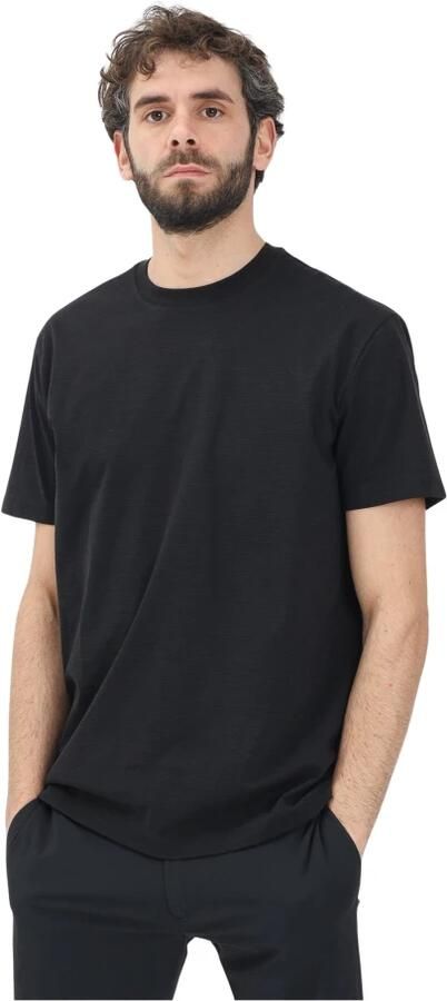 Armani Exchange Zwarte T-shirt met korte mouwen Eenvoudig ontwerp Black Heren - Foto 3
