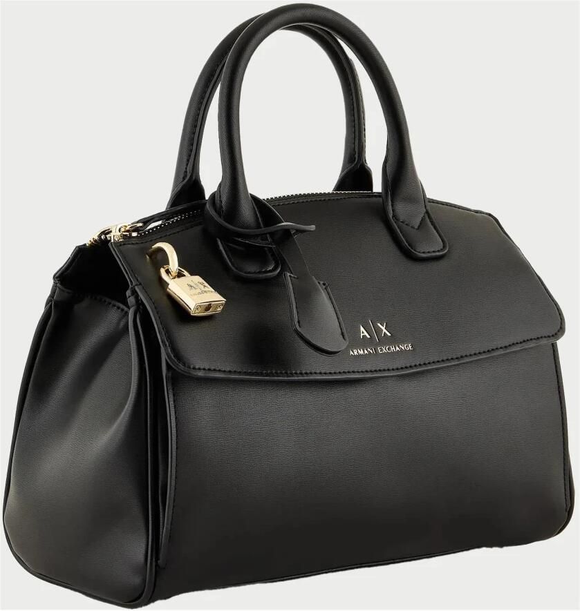 Armani Exchange Zwarte Tote Tas met Metalen Details Black Dames - Foto 2