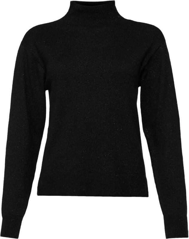 Armani Exchange Zwarte Gebreide Trui met Metalen Draad Black Dames - Foto 3