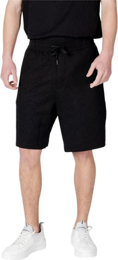 Armani Exchange Regular fit sweatshorts met labelprint en viscose - Foto 2