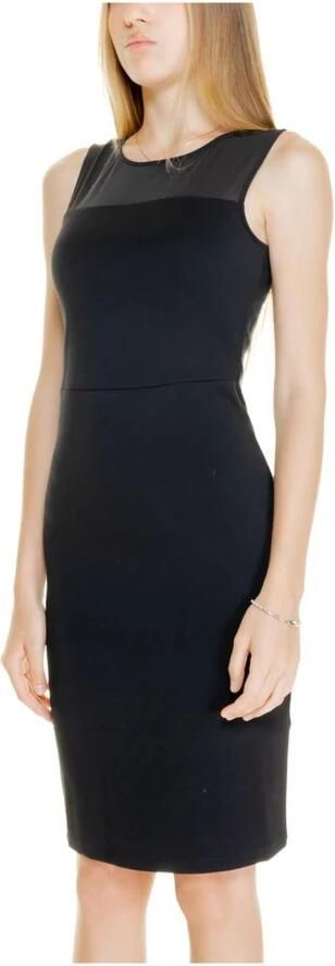 Armani Exchange Zwarte Viscose Blend Jurk Herfst Winter Collectie Black Dames - Foto 6