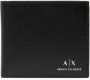 Armani Exchange Logo Plain Portemonnee met Kaartsleuven Black Heren - Thumbnail 1