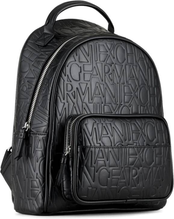 Armani Exchange Stijlvolle Zwarte Rugzak met Logoprint Black Dames - Foto 4