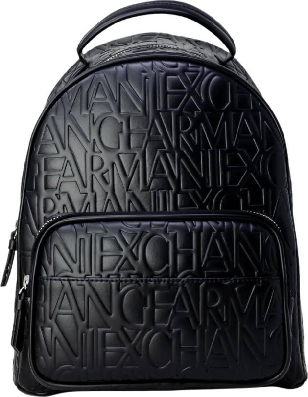 Armani Exchange Stijlvolle Zwarte Rugzak met Logoprint Black Dames - Foto 5