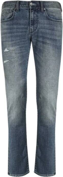 Armani Exchange Blauwe Denim Jeans voor Mannen Blue Heren