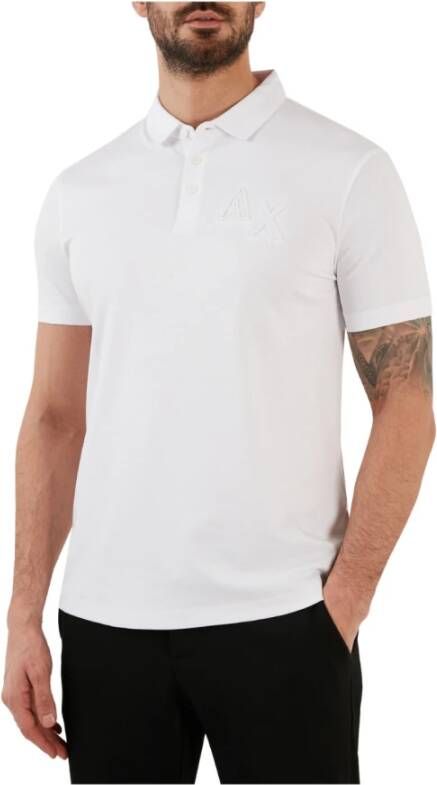 Armani Exchange Basis Polo Shirt White Heren