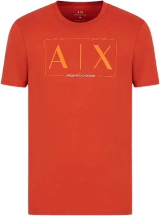 Armani Exchange Basis T-Shirt Oranje Heren