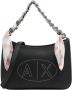 Armani Exchange Zwarte handtas met ketting en lint Black Dames - Thumbnail 1