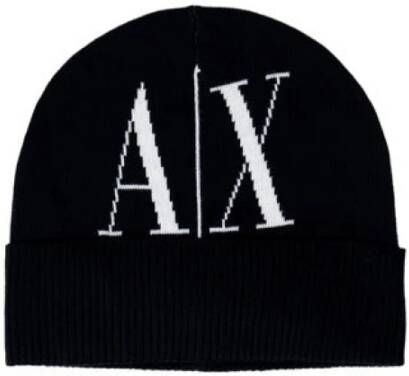 Armani Exchange Sportieve wollen beanie Black Dames