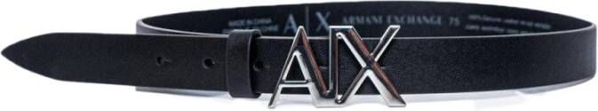 Armani Exchange Stijlvolle Leren Riem met Polyurethaan Afwerking Black Dames - Foto 2
