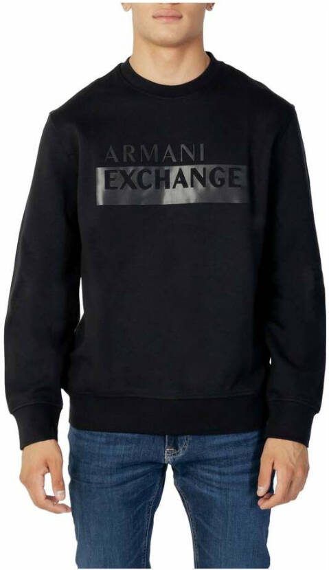 Armani Exchange Black Men Sweatshirt Zwart Heren