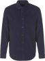Armani Exchange Blauwe Katoenen Corduroy Overhemd met Klassieke Kraag Blauw Heren - Thumbnail 1