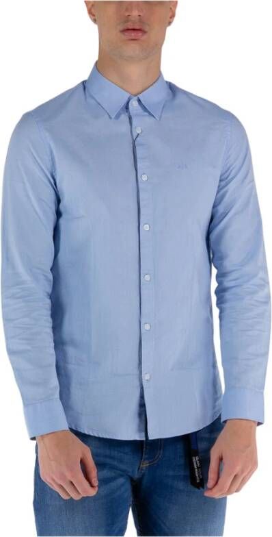 Armani Exchange Camicia Oxford Slim essentieel Blauw Heren