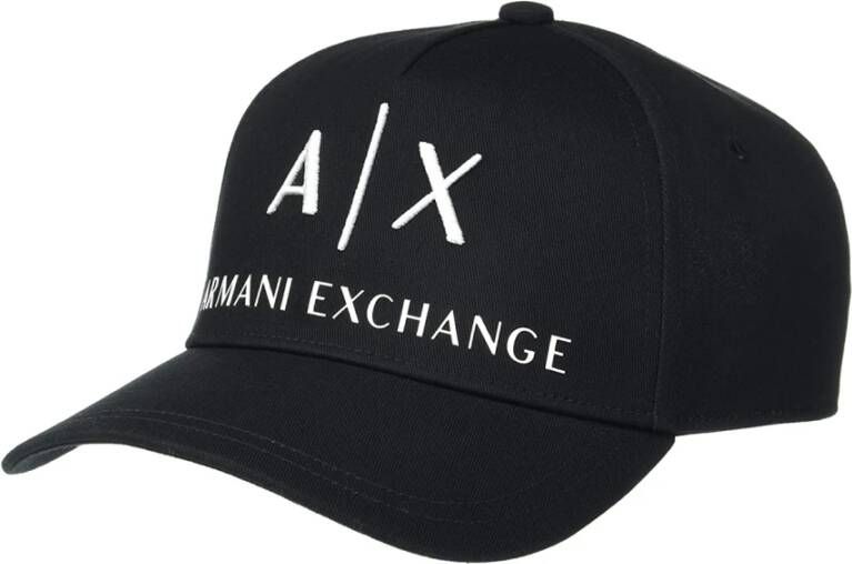 Armani Exchange Zwarte pet met gespsluiting Black Heren