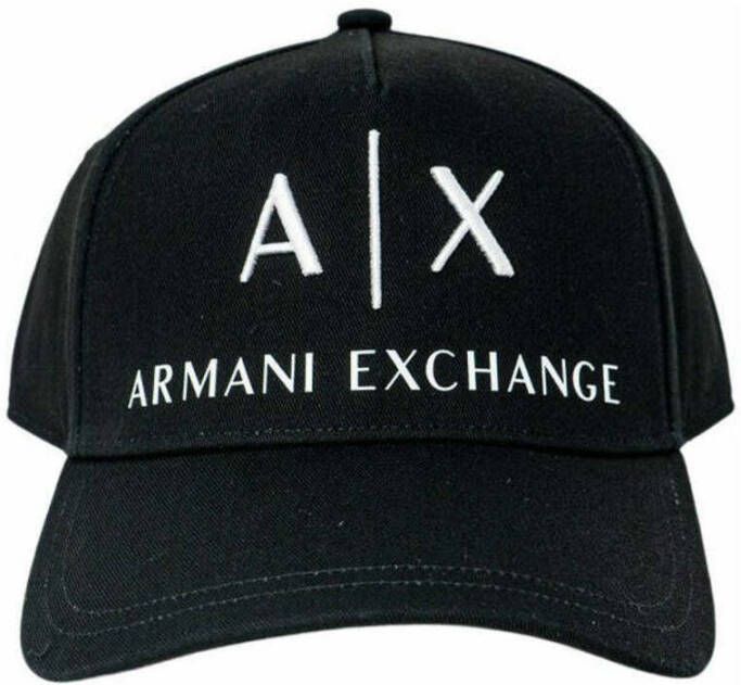 Armani Exchange Zwarte pet met gespsluiting Black Heren