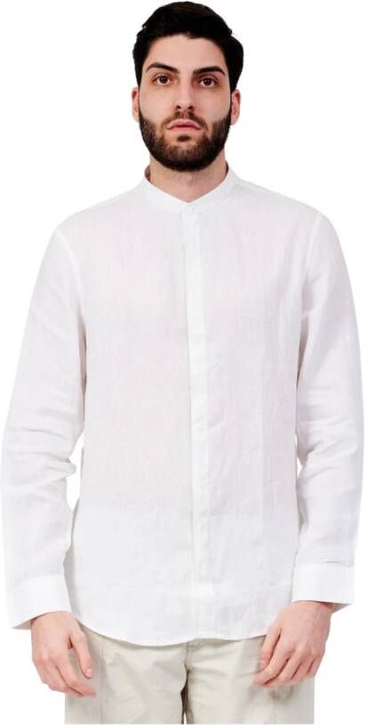 Armani Exchange Casual overhemd Wit Heren