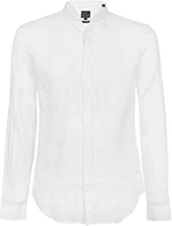 Armani Exchange Casual overhemd Wit Heren