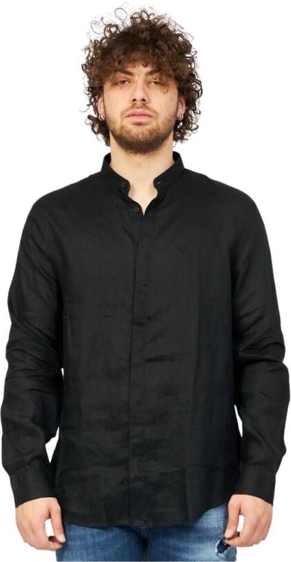 Armani Exchange Casual overhemd Zwart Heren