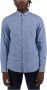 Armani Stijlvolle Katoenen Overhemd met Micro Patroon Blauw Heren - Thumbnail 1