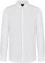 Armani Exchange Stretch Poplin Overhemd Klassiek Slim Fit White Heren - Thumbnail 1
