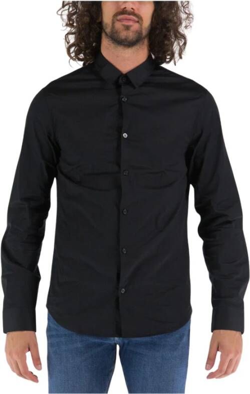 Armani Exchange Casual Shirts Zwart Heren