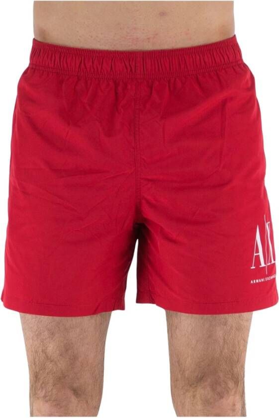 Armani Exchange Casual Shorts Rood Heren