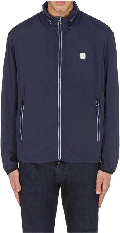 Armani Exchange Stijlvolle Herenjas uit de Lente Zomer Collectie Blue Heren