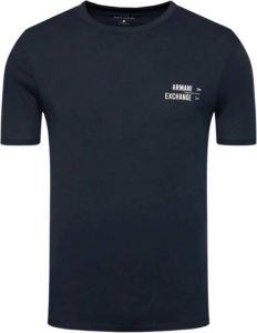 Armani Exchange Crew Neck T-Shirt Blauw Heren