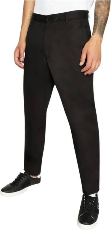 Armani Exchange Cropped Trousers Zwart Heren