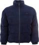 Armani Exchange Blauwe Gewatteerde Corduroy Puffy Jas Blauw Heren - Thumbnail 1