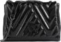 Armani Exchange Gewatteerde schoudertas met klep en logo Black Dames - Thumbnail 1