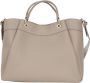 Armani Exchange Zwarte schoudertas voor dames Gehamerd-effect medium shopper Grijs Dames - Thumbnail 1