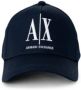 Armani Exchange Zonneklep Katoenen Hoed Lente Zomer Collectie Blue Heren - Thumbnail 1