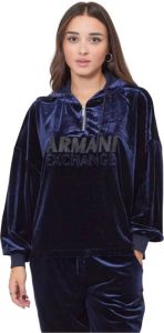 Armani Exchange Sweatshirts Blauw Dames