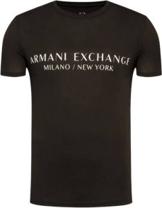 Armani Exchange Iconisch t-shirt in katoen Zwart Heren