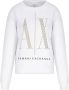 Emporio Armani Iconische Sweaters met Maxi Logo White Dames - Thumbnail 3