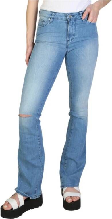 Armani Exchange Lente Zomer Dames Jeans met Logo Blue Dames