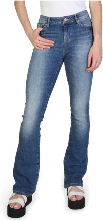 Armani Exchange Lente Zomer Dames Jeans met Logo Blue Dames