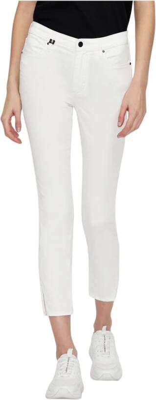 Armani Exchange Witte Skinny Broek van Katoen White Dames