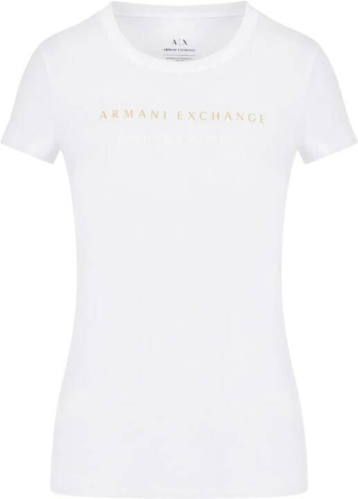 Armani Exchange Klassiek T-shirt voor heren Wit Dames