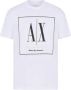 Armani Exchange Klassiek T-shirt voor heren Wit Heren - Thumbnail 1