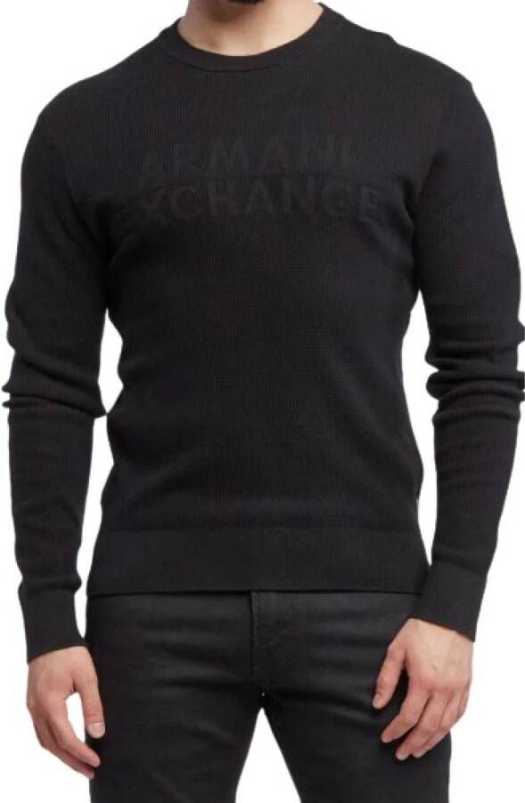 Armani Exchange Zwarte Sweater Collectie Black Heren