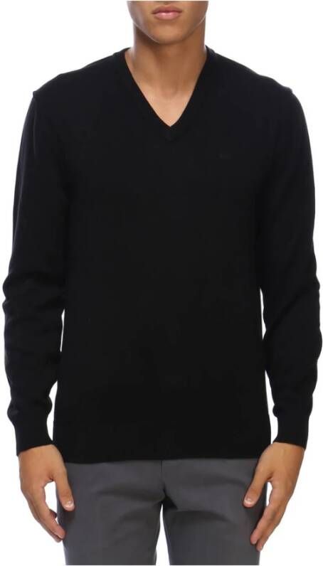 Armani Exchange V-hals gebreide trui Blue Heren