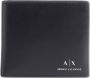 Armani Exchange Logo Plain Portemonnee met Kaartsleuven Black Heren - Thumbnail 2