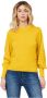 Armani Exchange Gele Trui Geribbelde Boorden Pofmouwen Yellow Dames - Thumbnail 1