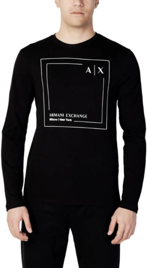 Armani Exchange Long Sleeve Tops Zwart Heren